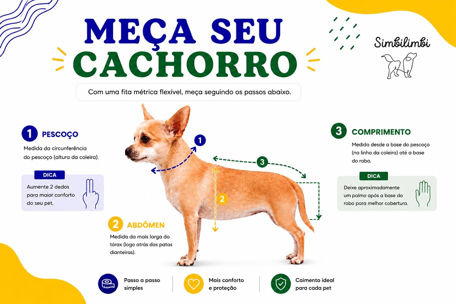 Tabela de medidas 3 como medir seu cao simbilimbi